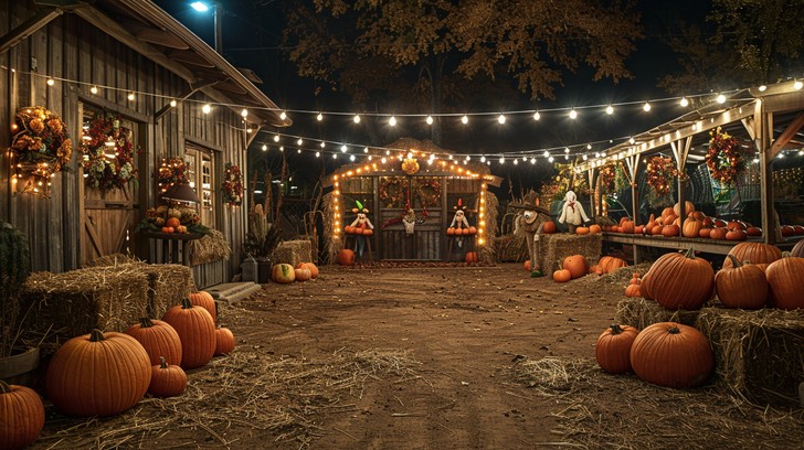 pumpkins in autumn