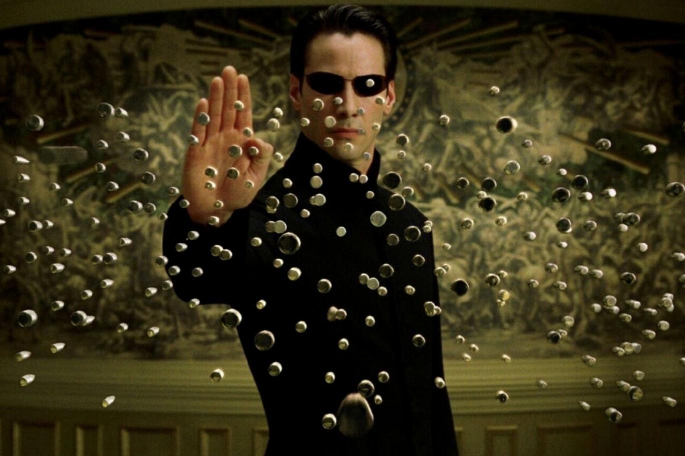 keanu reeves as mr anderson the one in the matrix