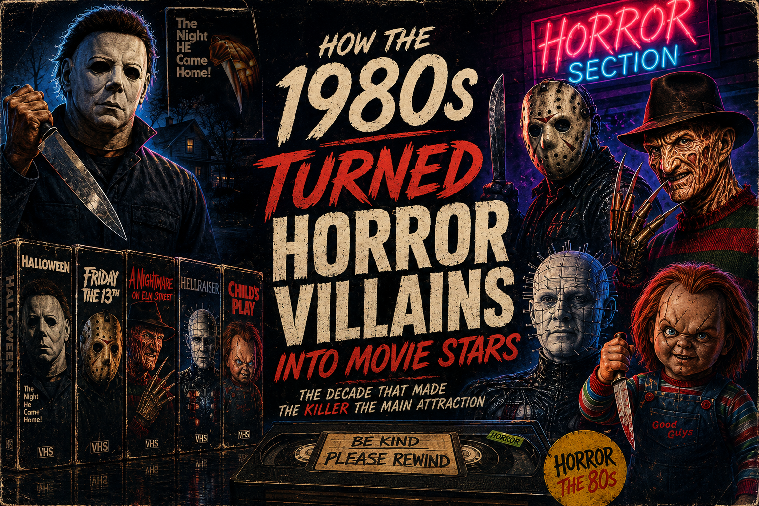 How the 1980s Turned Horror Villains Into Movie Stars